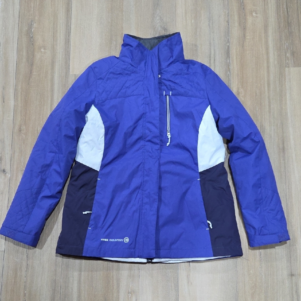 Free Country Purple and White Ski Jacket